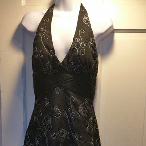 White House Black Market Halter Dress Sz 0